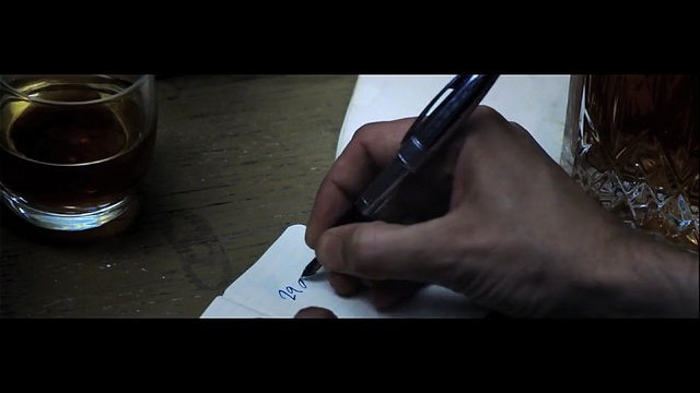 Video Reference: Writing instrument accessory, Pen, Hand, Calligraphy, Finger, Writing, Brown, Fountain pen, Alcohol, Font