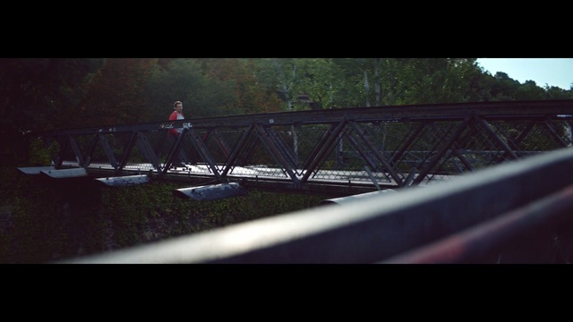 Video Reference: Bridge, Sky, Mode of transport, Tree, Photography, Night, Screenshot, Nonbuilding structure, Darkness, Wheel