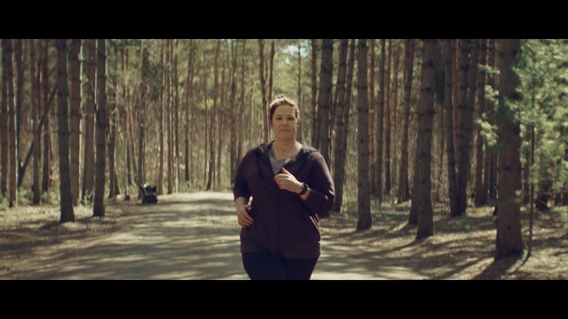 Video Reference: running, nature, photograph, tree, forest, girl, photography, path, plant, screenshot, woodland, Person