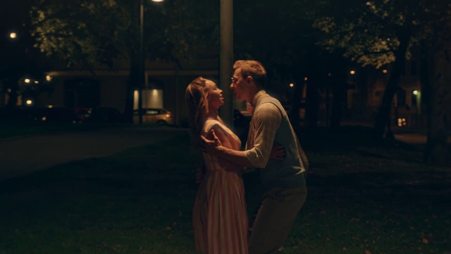 Video Reference: Photograph, Romance, Dress, Sky, Lighting, Interaction, Night, Photography, Tree, Darkness