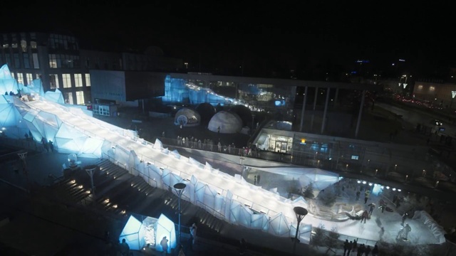 Video Reference: Architecture, Night, Arena, Space, Tourist attraction, Stadium, Sport venue, City