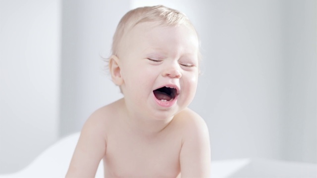 Video Reference: Child, Baby, Face, Facial expression, Skin, Yawn, Nose, Chin, Baby making funny faces, Cheek