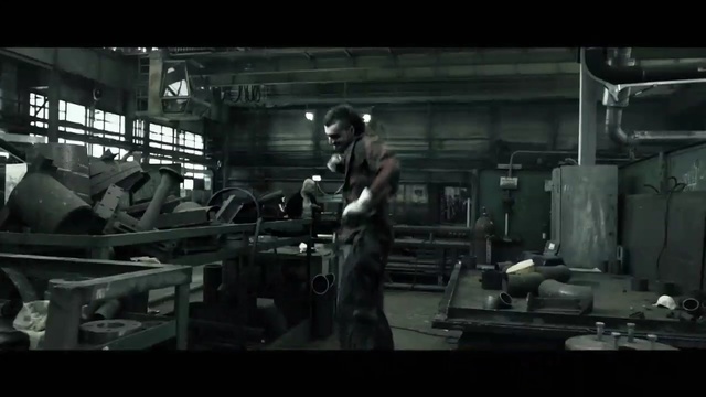 Video Reference: Pc game, Movie, Factory, Darkness, Machine, Screenshot, Action film, Photography, Monochrome, Digital compositing