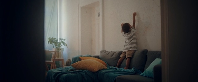 Video Reference: Room, Furniture, Bed, Sitting, Comfort, Leg, Couch, Photography, Bedroom, Interior design