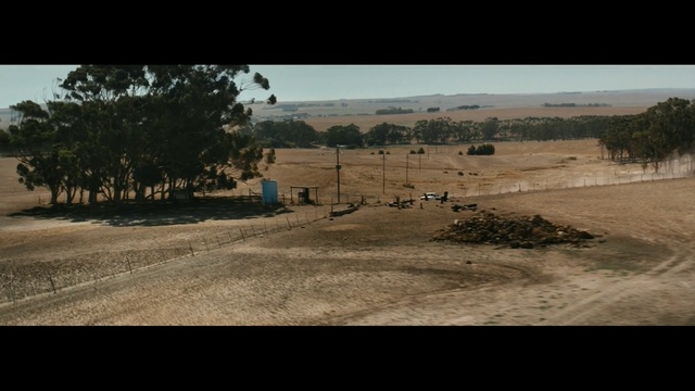 Video Reference: sky, ecosystem, soil, tree, landscape, rural area, ecoregion, road, vehicle, sand