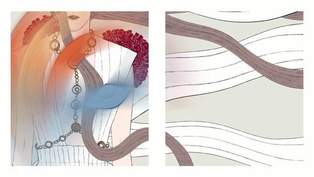 Video Reference: skin, nose, text, joint, shoulder, art, jaw, organ, ear, illustration