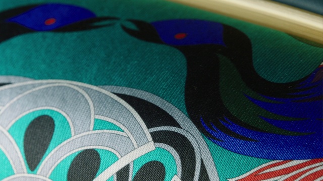Video Reference: Blue, Green, Turquoise, Aqua, Teal, Close-up, Pattern, Textile, Design, Electric blue