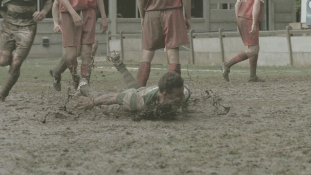 Video Reference: mud, soil, sand, material, grass, Person