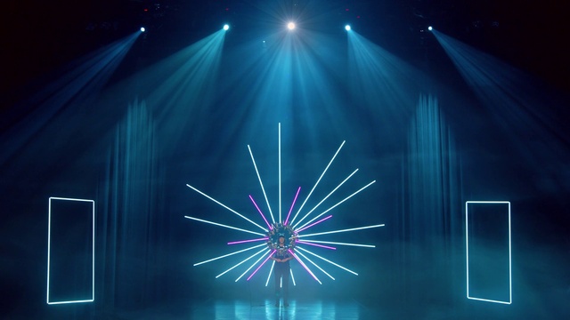 Video Reference: Visual effect lighting, Light, Lighting, Stage, Line, Technology, Neon, Graphics, Electric blue, Space