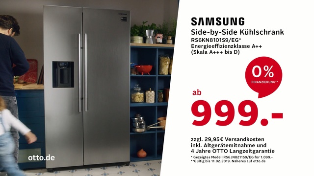 Video Reference: Refrigerator, Room, Major appliance, Door, Furniture, Material property, Interior design, Advertising, Person