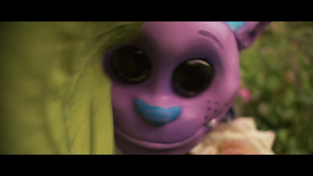 Video Reference: Purple, Violet, Head, Eye, Close-up, Smile, Pink, Cartoon, Iris, Mouth