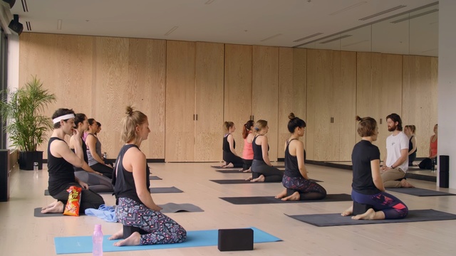 Video Reference: Physical fitness, Yoga, Yoga mat, Pilates, Sitting, Event, Stretching, Individual sports, Exercise, Training