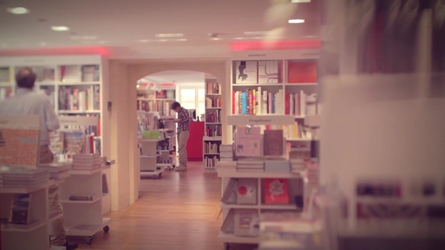 Video Reference: Shelf, Shelving, Building, Beauty, Bookselling, Snapshot, Retail, Bookcase, Interior design, Library, Person