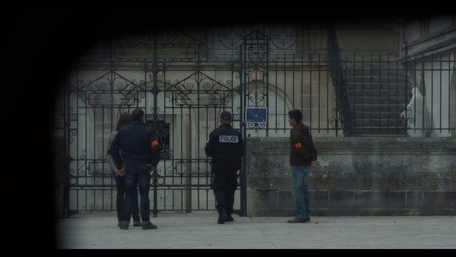 Video Reference: Trousers, Grey, Symmetry, Darkness, Facade, Pedestrian, Arch, City, Metal, Shadow