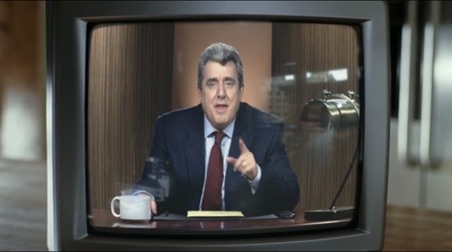 Video Reference: technology, television, speaker, electronic device, media, Person