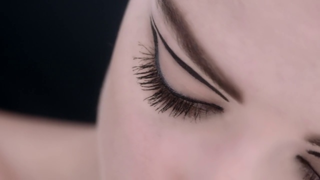 Video Reference: Eyelash, Eyebrow, Eye, Face, Close-up, Cosmetics, Organ, Skin, Beauty, Eyelash extensions
