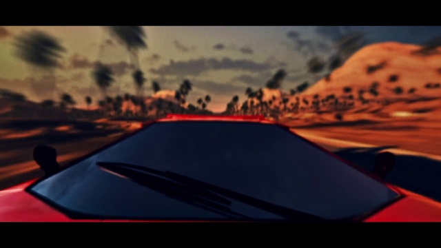 Video Reference: Sky, Red, Orange, Sunset, Landscape, Cloud, Geological phenomenon, Hood, Car, Automotive exterior