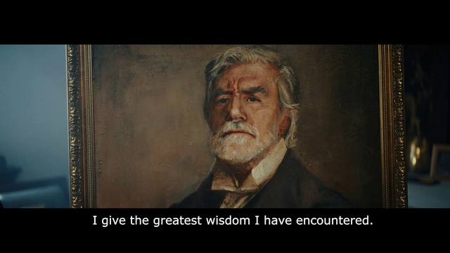 Video Reference: Portrait, Facial hair, Head, Chin, Beard, Forehead, Nose, Painting, Human, Art