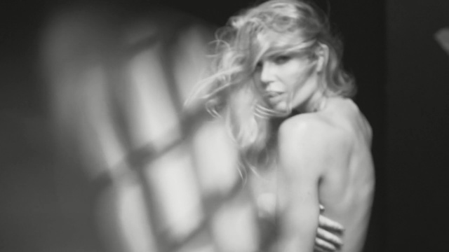 Video Reference: photograph, black and white, model, beauty, human hair color, monochrome photography, blond, photo shoot, lady, photography