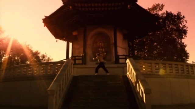 Video Reference: sky, morning, lighting, temple, tourist attraction, building, evening, screenshot, dawn, computer wallpaper, Person