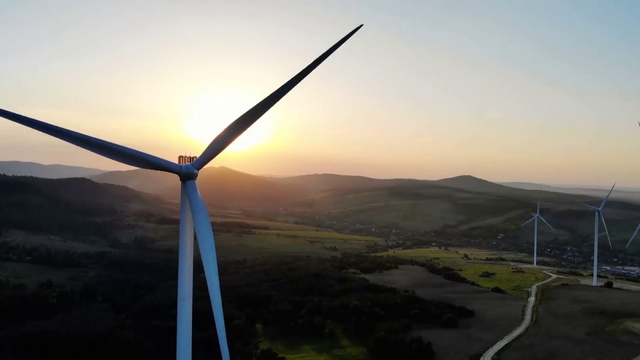 Video Reference: Wind turbine, Wind farm, Windmill, Wind, Sky, Highland, Turbine, Atmosphere, Machine, Public utility