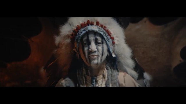 Video Reference: People, Tribal chief, Human, Darkness, Fur, Headgear, Tradition, Art, Fictional character, Movie, Person, Male