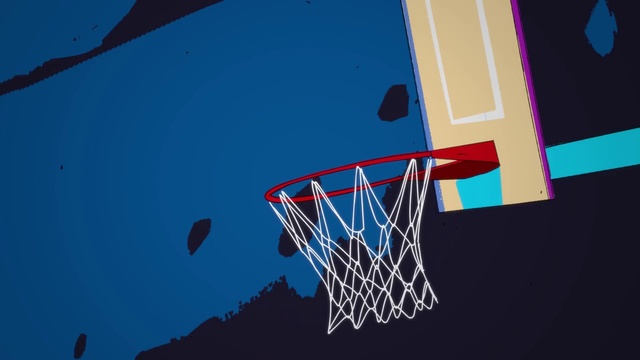 Video Reference: Basketball hoop, Basketball, Blue, Basketball court, Streetball, Illustration, Font, Graphic design, Basketball moves, Team sport