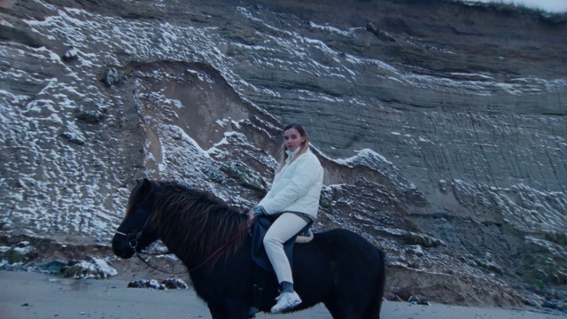 Video Reference: Horse, Trail riding, Recreation, Geology, Rock, Geological phenomenon, Landscape, Stallion, Pack animal, Person