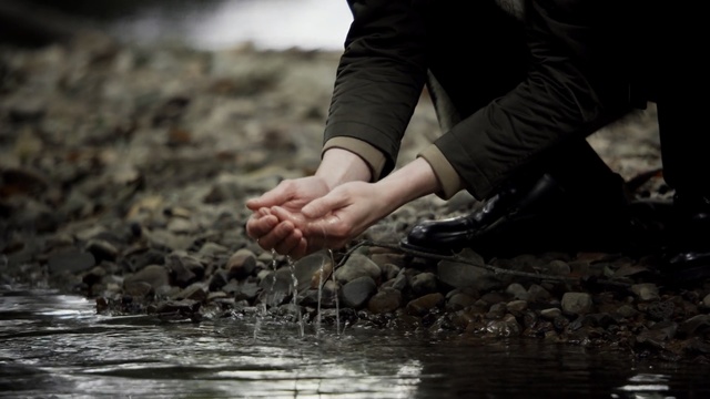 Video Reference: Water, Hand, Leg, Footwear, Finger, Human body, Photography, Soil, Shoe, Foot