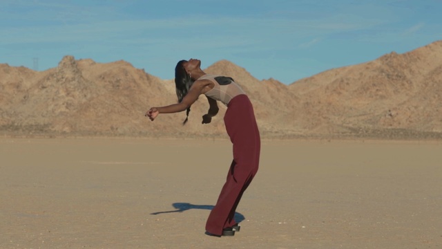 Video Reference: sand, sky, vacation, desert, landscape, aeolian landform, sahara, erg, fun, dune, Person
