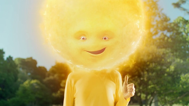 Video Reference: Yellow, Facial expression, Head, Smile, Sunlight, Close-up, Sky, Fun, Child, Photography