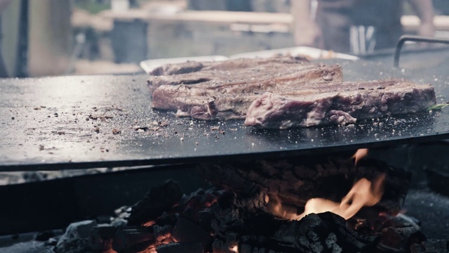 Video Reference: Grilling, Barbecue, Ash, Churrasco food, Flesh, Cuisine, Cooking, Barbecue grill, Street food, Outdoor grill