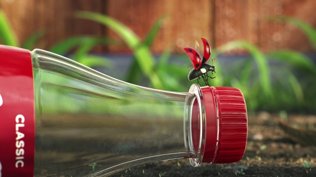 Video Reference: Red, Green, Glass, Plant, Photography, Drinkware, Macro photography, Grass, Sitting, Table, Small, Black, Close, Food, Colorful, Water, Laying, Train, Colored