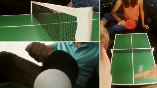 Video Reference: net, play, racket, table, indoor games and sports, games, arm, furniture, product, material