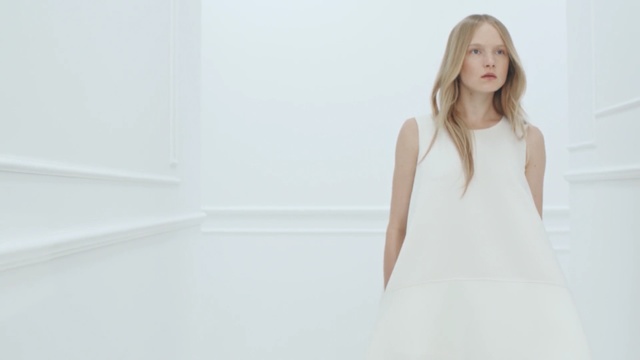 Video Reference: fashion model, dress, fashion, shoulder, photo shoot, girl, model, gown, summer, neck, Person