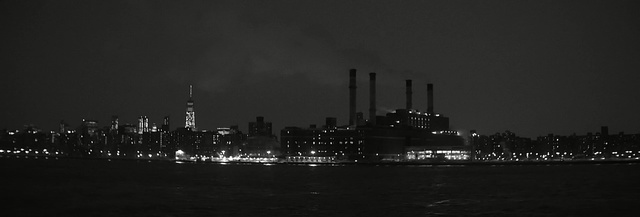Video Reference: skyline, cityscape, night, black and white, city, metropolis, sky, landmark, urban area, monochrome photography