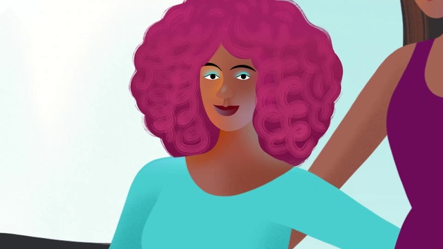 Video Reference: Hair, Face, Cartoon, Afro, Cheek, Hairstyle, Illustration, Chin, Animation, Forehead