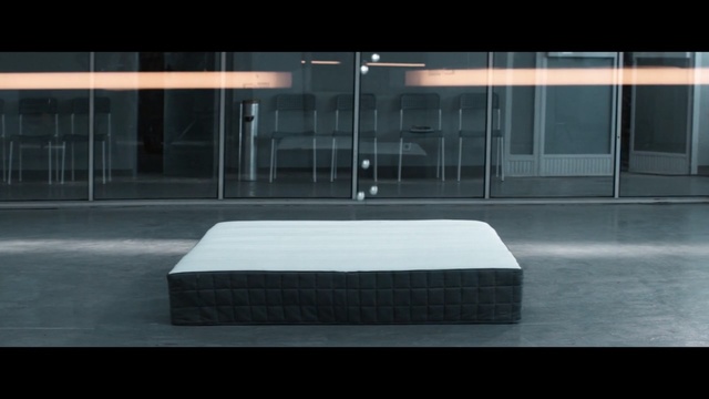 Video Reference: black, furniture, mode of transport, architecture, light, structure, floor, table, lighting, couch