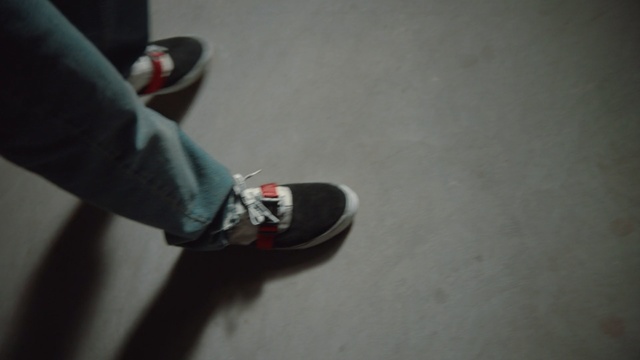 Video Reference: red, hand, arm, finger, shoe