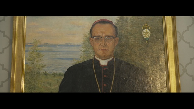 Video Reference: religion, portrait, painting, gentleman, facial hair, metropolitan bishop, screenshot, art, elder, patriarch, Person