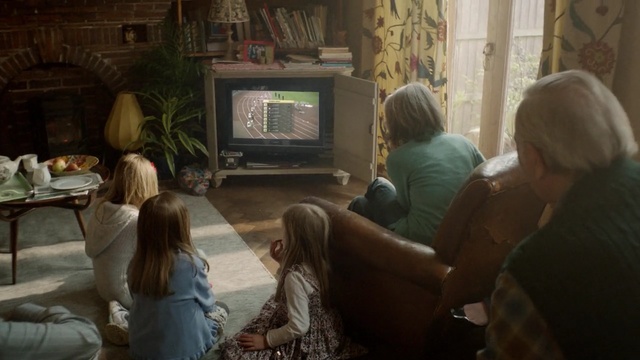 Video Reference: television, telecommunication system, home, room, interior, computer, Person