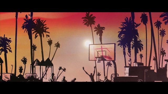 Video Reference: art, sky, visual arts, tree, computer wallpaper, plant, palm tree, silhouette, evening, theatrical scenery