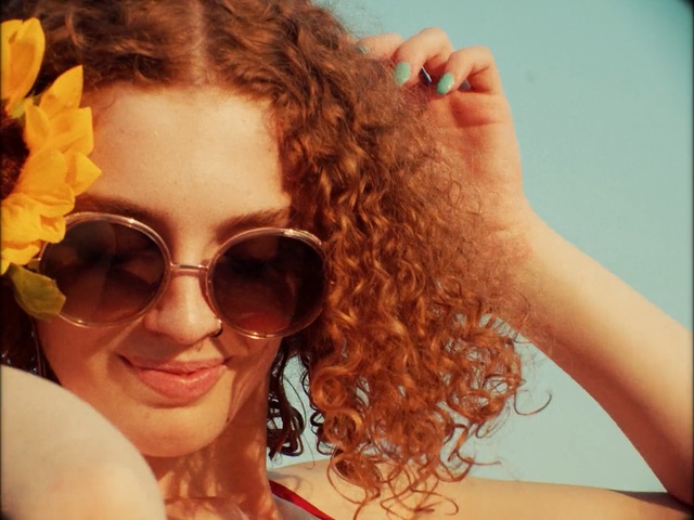 Video Reference: Eyewear, Hair, Face, Glasses, Sunglasses, Cool, Hairstyle, Beauty, Hair coloring, Chin, Person, Woman, Food, Sitting, Looking, Wearing, Holding, Table, Close, Goggles, Plate, Man, White, Water, Hat, Eating, Standing, Red, People, Human face, Smile, Girl, Fashion accessory, Spectacles