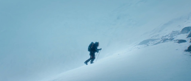 Video Reference: Snow, Geological phenomenon, Mountaineering, Mountaineer, Extreme sport, Recreation, Glacial landform, Winter sport, Adventure, Slopestyle, Person