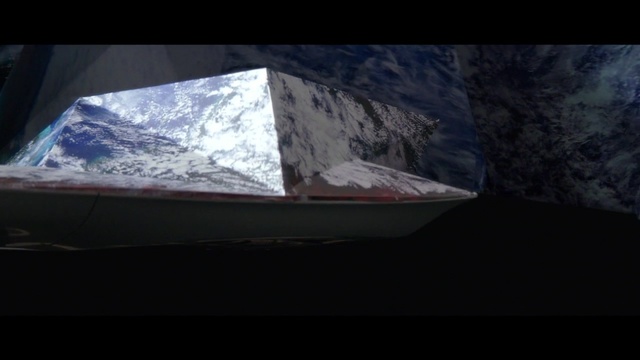 Video Reference: ecosystem, mode of transport, sky, geological phenomenon, mountain, ice, water, darkness, atmosphere, screenshot