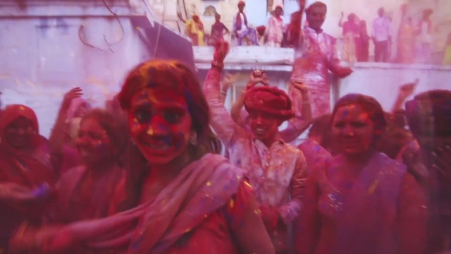 Video Reference: People, Magenta, Human, Flesh, Event, Crowd, Tradition, Fictional character, Art