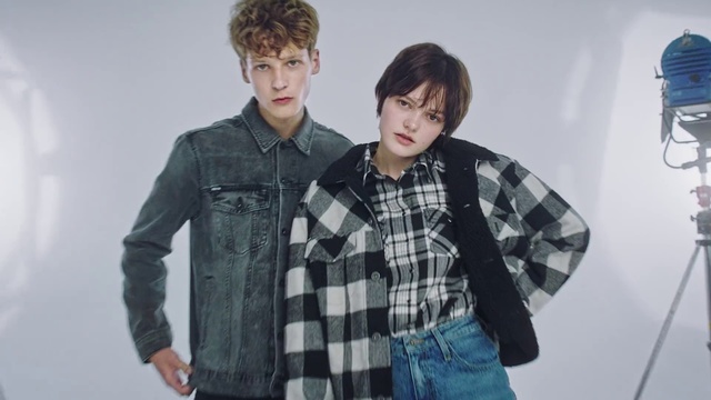 Video Reference: Plaid, Clothing, Jacket, Tartan, Denim, Jeans, Outerwear, Cool, Pattern, Sleeve
