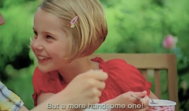 Video Reference: hair, child, face, facial expression, human hair color, skin, blond, nose, toddler, hairstyle, Person
