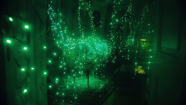 Video Reference: Green, Light, Lighting, Technology, Darkness, Night, Midnight