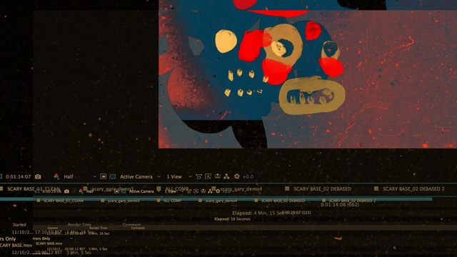 Video Reference: red, text, night, darkness, poster, font, advertising, screenshot, sky, computer wallpaper